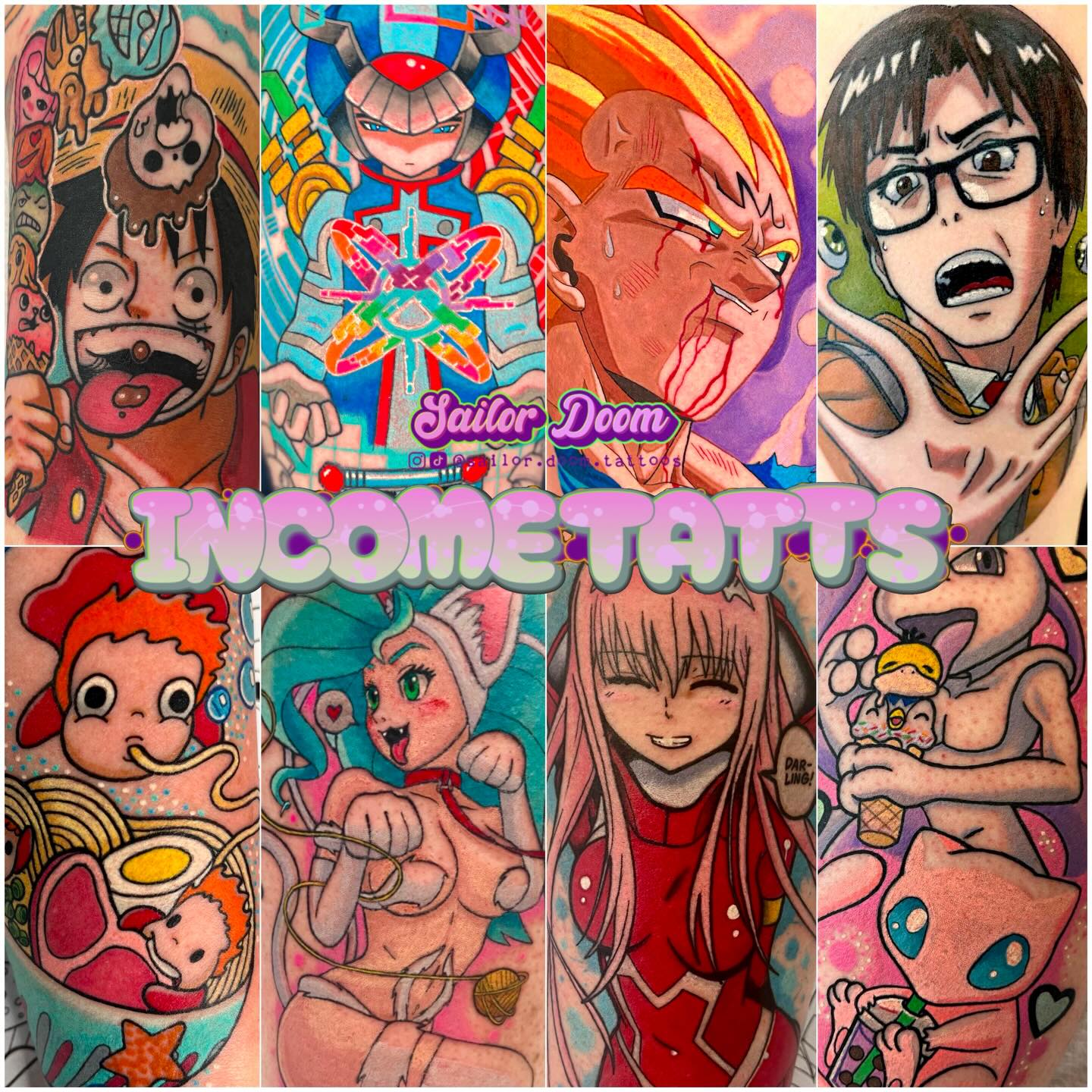 Madeline anime tattoo work